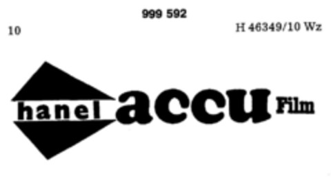 hanel accu Film Logo (DPMA, 16.07.1979)