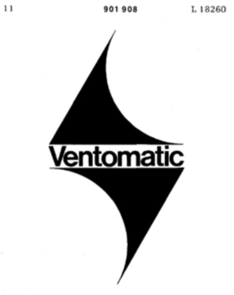 Ventomatic Logo (DPMA, 02/24/1972)