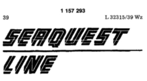 SEAQUEST LINE Logo (DPMA, 19.05.1989)