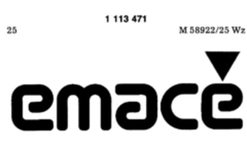 emace Logo (DPMA, 17.07.1986)