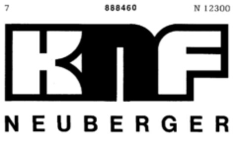 KNF NEUBERGER Logo (DPMA, 11/04/1970)