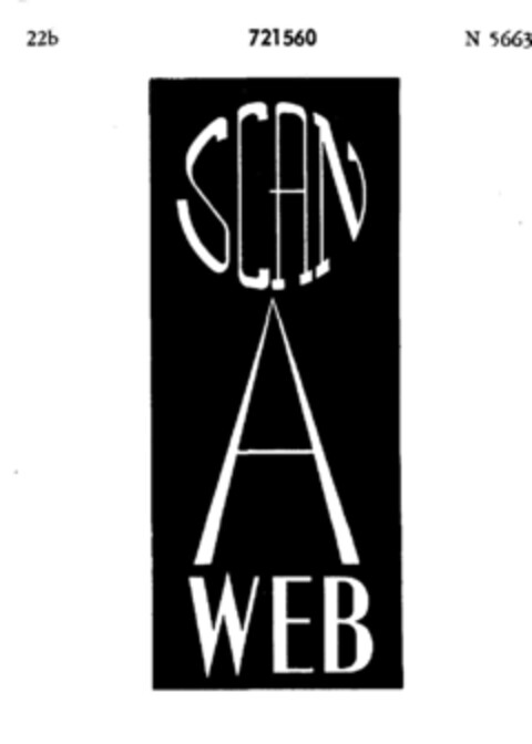 SCAN A WEB Logo (DPMA, 06/18/1958)