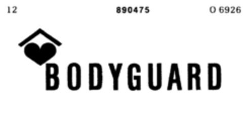 BODYGUARD Logo (DPMA, 25.09.1970)