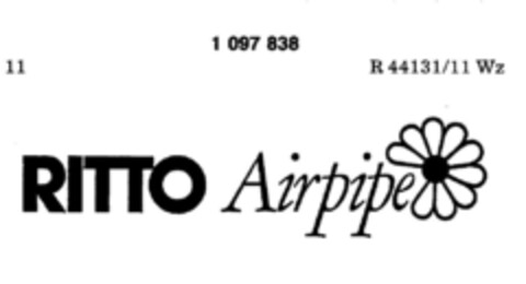 RITTO Airpipe Logo (DPMA, 19.03.1986)