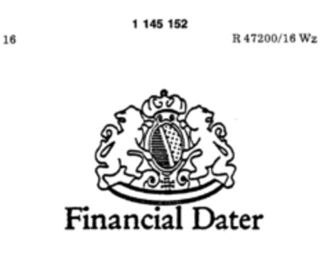 Financial Dater Logo (DPMA, 09/29/1988)