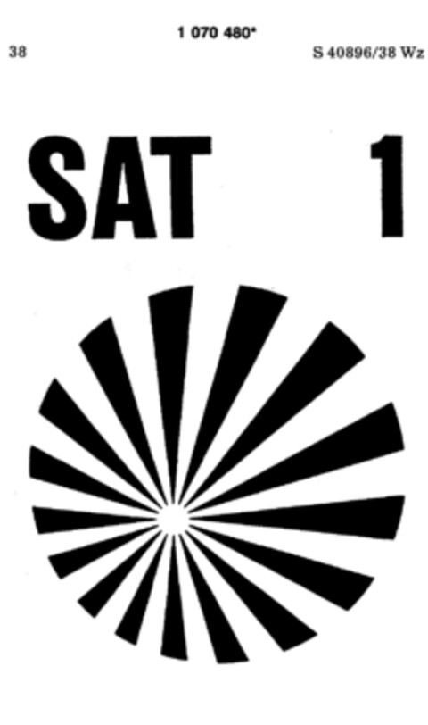 SAT 1 Logo (DPMA, 15.09.1984)