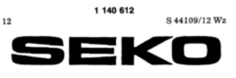 SEKO Logo (DPMA, 11/27/1986)