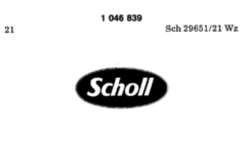 Scholl Logo (DPMA, 04/17/1982)