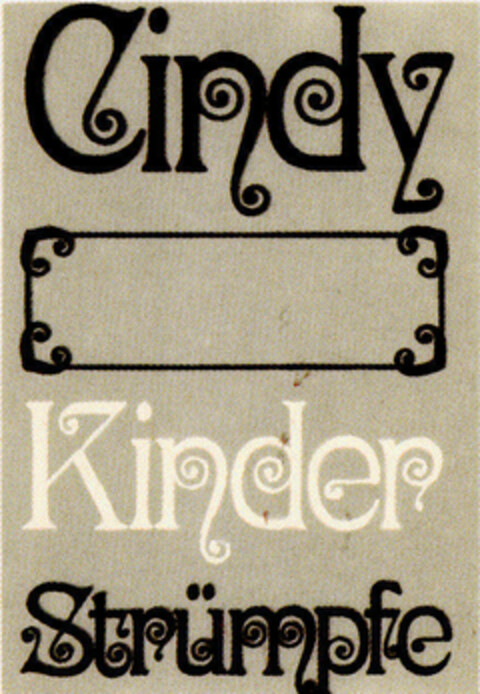 Cindy Kinder Strümpfe Logo (DPMA, 25.06.1971)