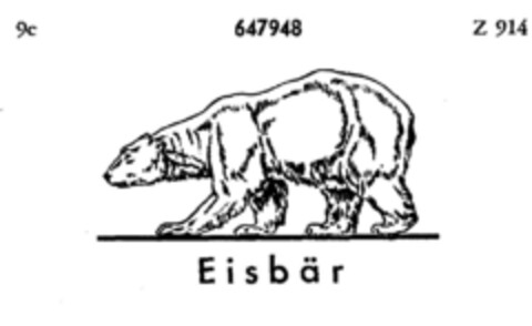 E i s b ä r Logo (DPMA, 11.11.1952)