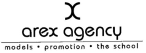 arex agency models · promotion · the school Logo (DPMA, 09.07.2001)