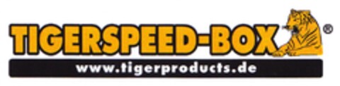 TIGERSPEED-BOX www.tigerproducts.de Logo (DPMA, 25.10.2011)