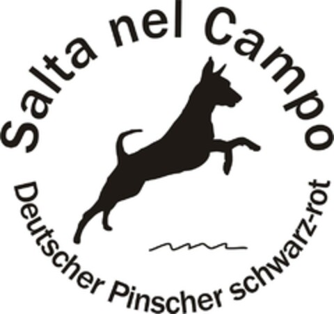 Salta nel Campo Deutscher Pinscher schwarz-rot Logo (DPMA, 07/23/2012)