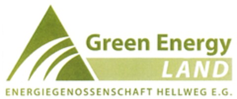Green Energy LAND ENERGIEGENOSSENSCHAFT HELLWEG E.G. Logo (DPMA, 15.05.2012)