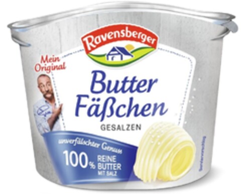 Ravensberger Butter Fäßchen GESALZEN Logo (DPMA, 03/07/2014)
