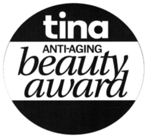 tina ANTI-AGING beauty award Logo (DPMA, 30.05.2016)