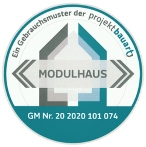 MODULHAUS Ein Gebrauchsmuster der projektbauart Logo (DPMA, 06.05.2020)