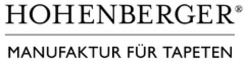 HOHENBERGER MANUFAKTUR FÜR TAPETEN Logo (DPMA, 17.03.2022)