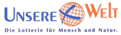 UNSERE WELT Die Lotterie für Mensch und Natur. Logo (DPMA, 26.03.2003)