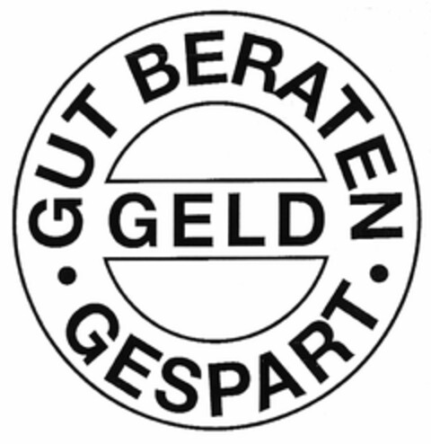 GUT BERATEN GELD GESPART Logo (DPMA, 04.12.2004)