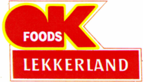 OK FOODS LEKKERLAND Logo (DPMA, 24.10.1995)