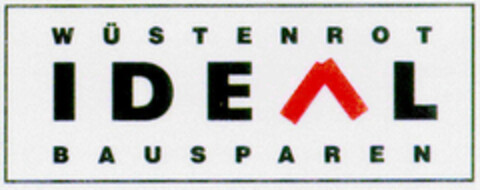 WÜSTENROT IDEAL BAUSPAREN Logo (DPMA, 30.12.1995)