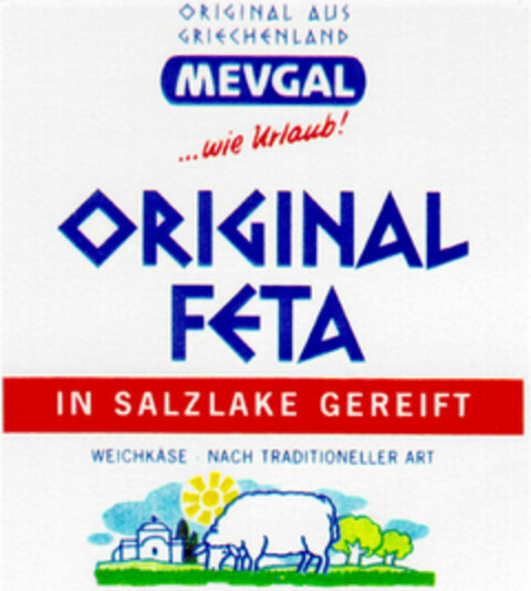 MEVAL ORIGINAL FETA Logo (DPMA, 13.02.1996)