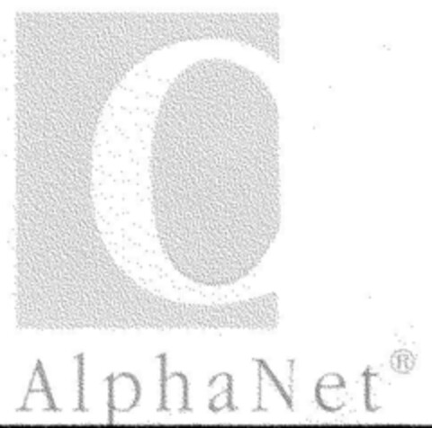 AlphaNet Logo (DPMA, 02/26/1999)