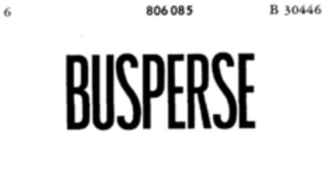 BUSPERSE Logo (DPMA, 12/10/1963)