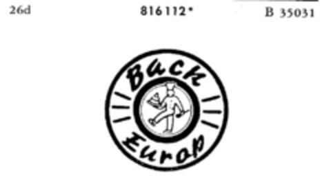 Back Europ Logo (DPMA, 11.12.1965)