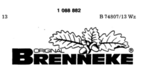 ORIGINAL BRENNEKE Logo (DPMA, 22.06.1984)