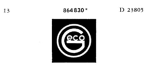 Geco Logo (DPMA, 20.09.1969)