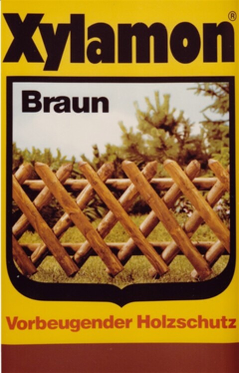 Xylamon Braun Vorbeugender Holzschutz Logo (DPMA, 25.08.1981)