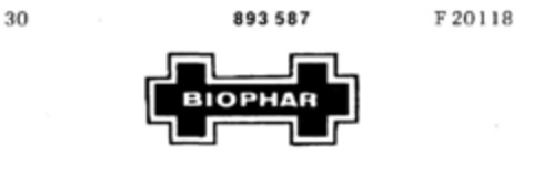 BIOPHAR Logo (DPMA, 10/22/1968)