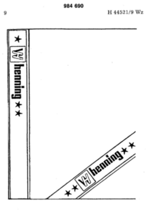 henning Logo (DPMA, 26.07.1978)