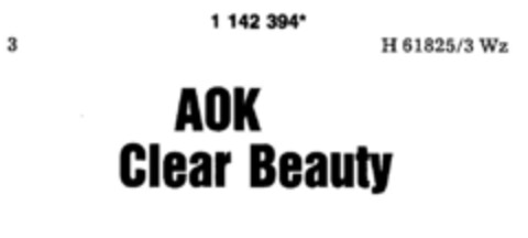 AOK Clear Beauty Logo (DPMA, 19.06.1989)