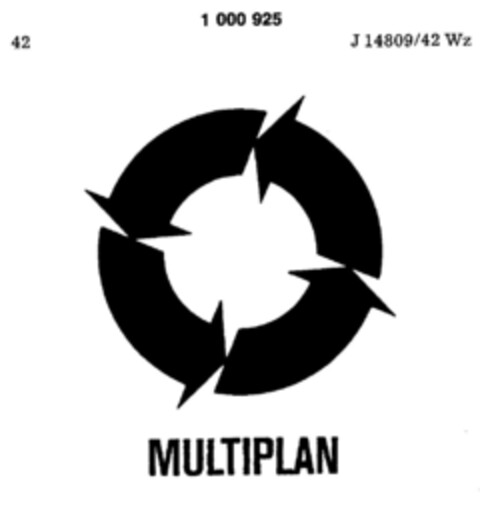 MULTIPLAN Logo (DPMA, 02.04.1979)