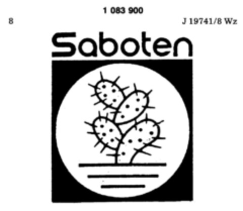 Saboten Logo (DPMA, 24.12.1984)