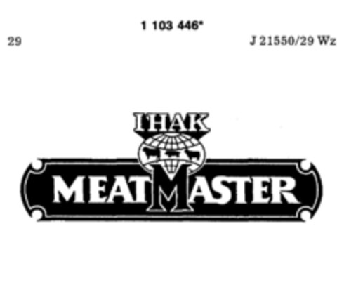 MEAT MASTER IHAK Logo (DPMA, 19.12.1986)