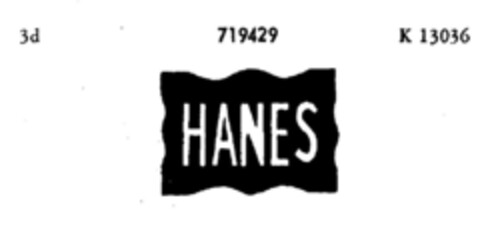 HANES Logo (DPMA, 02/21/1957)