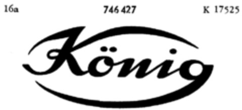 König Logo (DPMA, 28.04.1960)