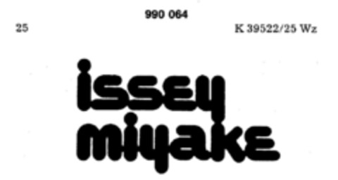 issey miyake Logo (DPMA, 30.05.1978)