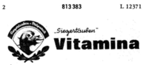 "Siegertauben" Vitamina Logo (DPMA, 07.07.1964)