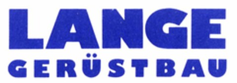 LANGE GERÜSTBAU Logo (DPMA, 07.02.1994)