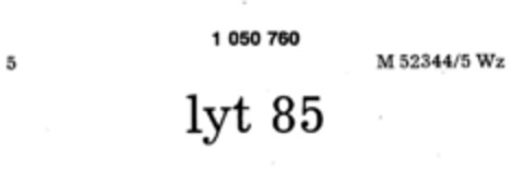 lyt 85 Logo (DPMA, 09.12.1982)