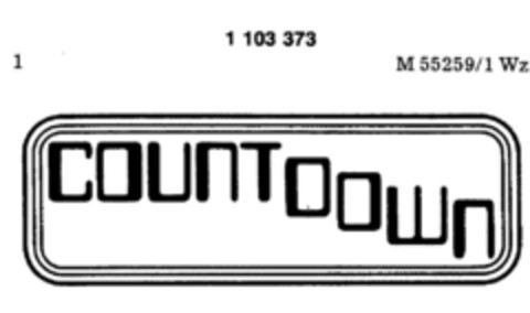 COUNTDOWN Logo (DPMA, 29.08.1984)