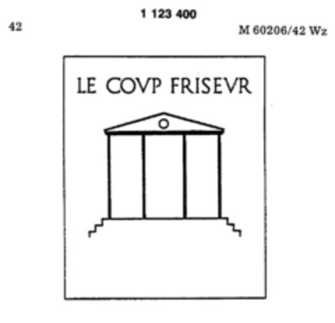 LE COUP FRISEVR Logo (DPMA, 02/26/1987)