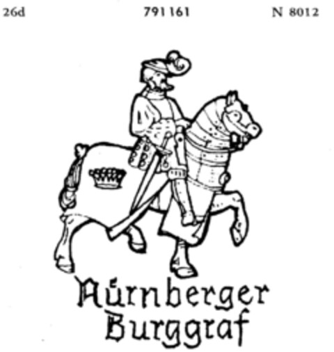 Nürnberger Burggraf Logo (DPMA, 08/11/1962)