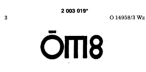 OM 8 Logo (DPMA, 08.06.1991)