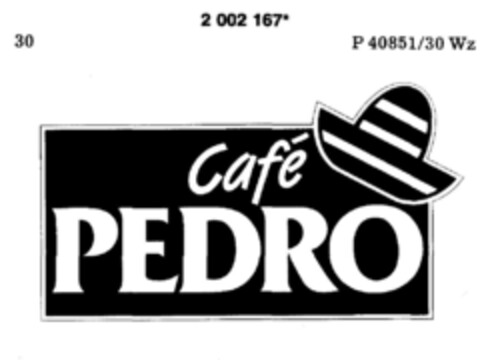 Cafe PEDRO Logo (DPMA, 02.03.1991)